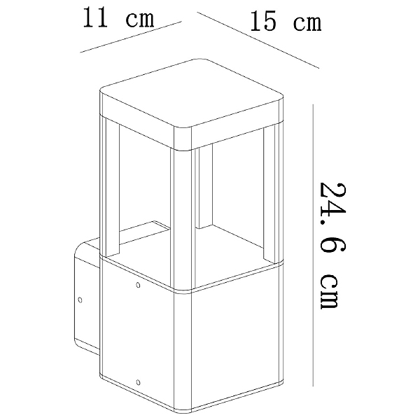 Уличный настенный светильник Pherkad A2726AL-1BK