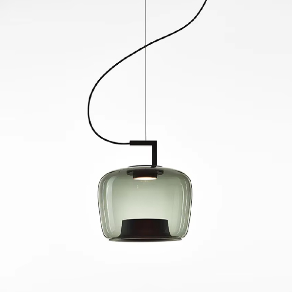Светильник подвесной 8871 8871P/B L black/light green