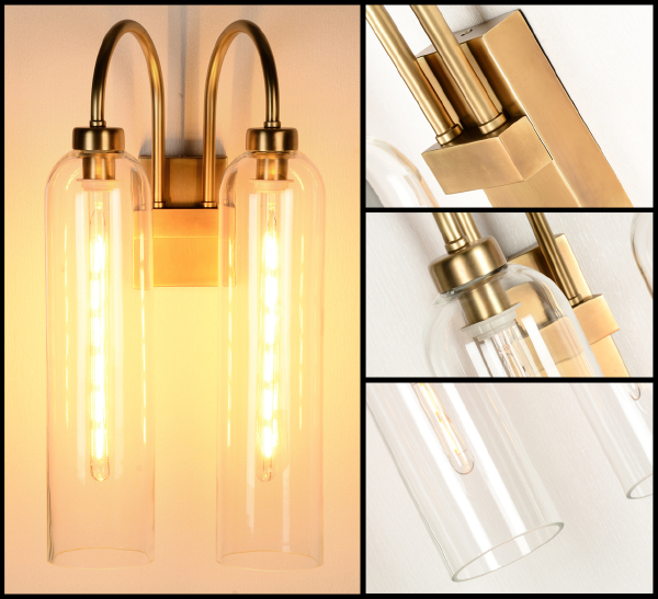 Настенное бра Wall lamp BRWL7023 antique brass