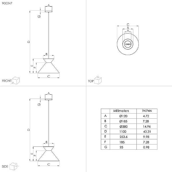 Светильник подвесной Nastasia 900347