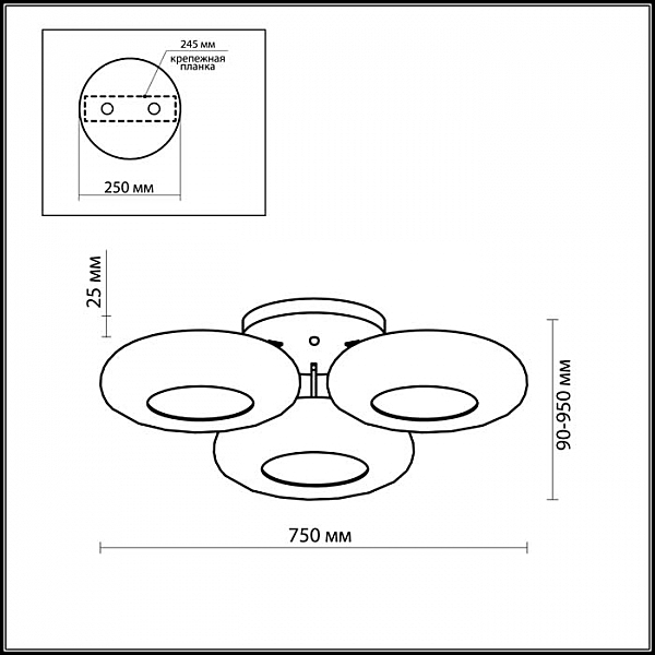 Подвесная люстра Odeon Light TARON 2869/42L