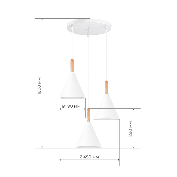 Светильник подвесной Arket SLE1255-513-03