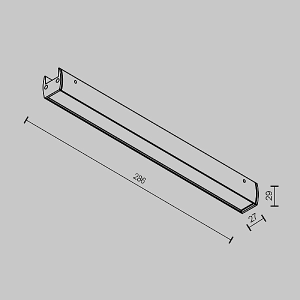 Трековый светильник Basis TR161-1-16W3K-B
