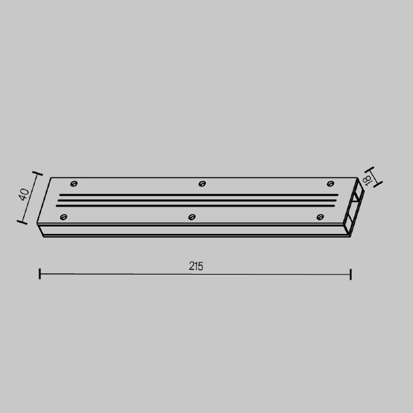 Монтажный элемент Accessories for tracks Elasity TRA160TCC-S
