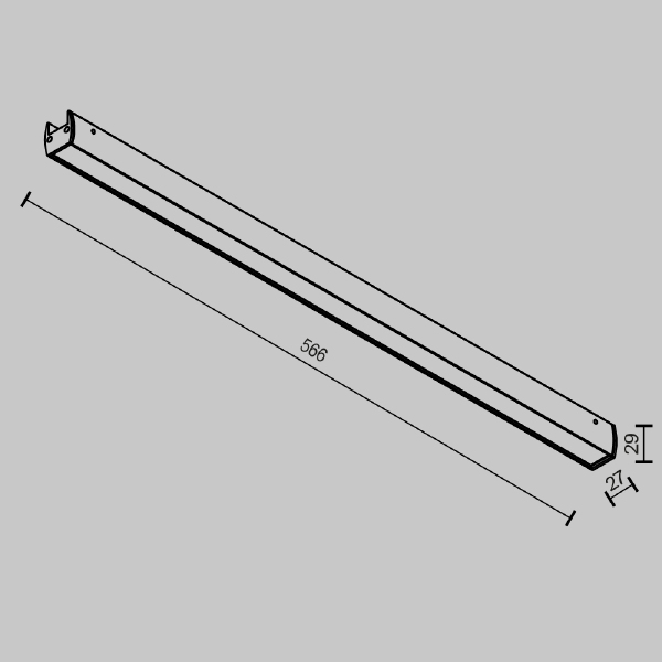 Трековый светильник Basis TR161-1-25W3K-B