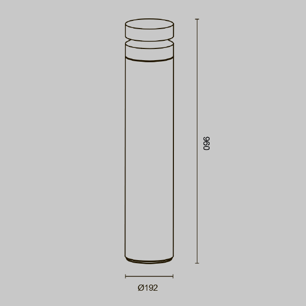 Уличный наземный светильник Betone O469FL-L20CM3K1