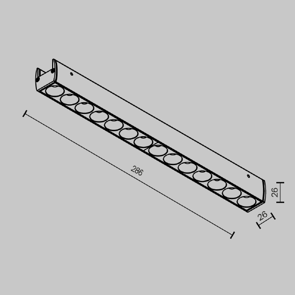 Трековый светильник Points TR162-1-12W3K-M-B