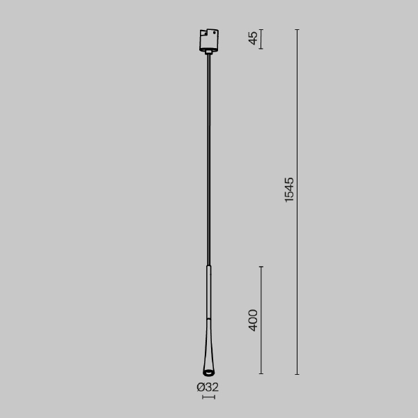 Трековый светильник Waist TR167-1-7W3K-M-BS