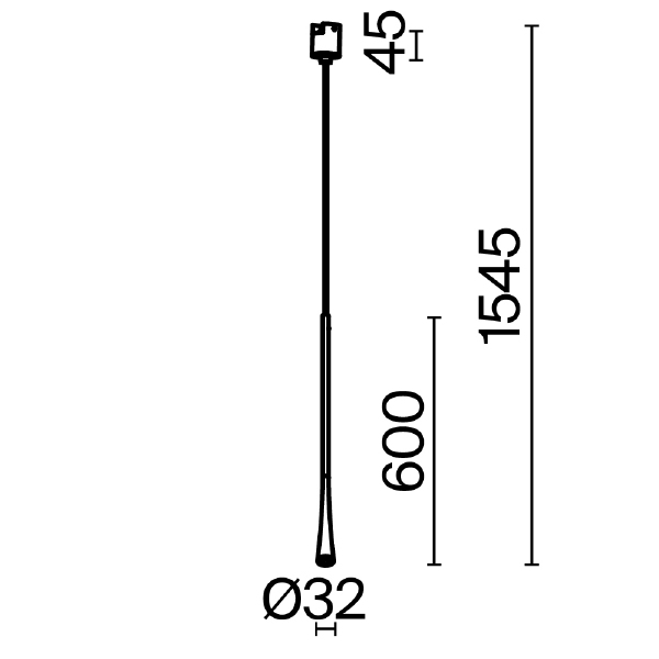 Трековый светильник Waist TR168-1-7W3K-M-BS