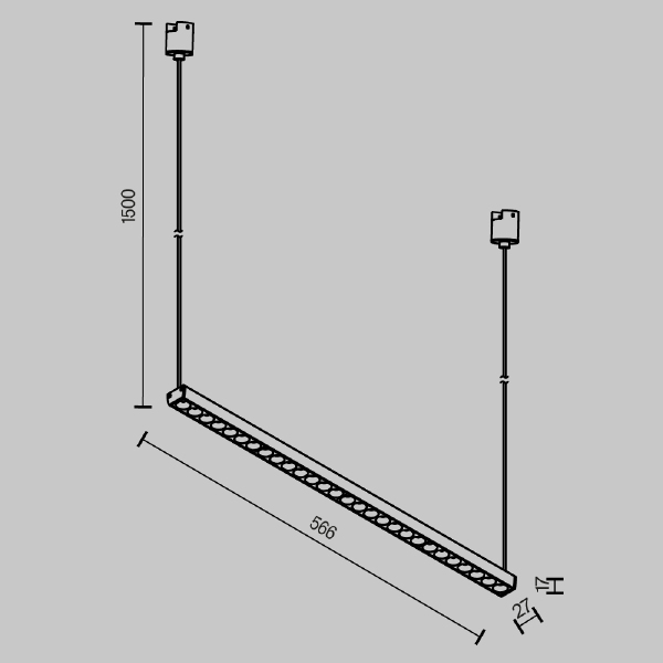 Трековый светильник Points TR169-1-26W3K-M-B