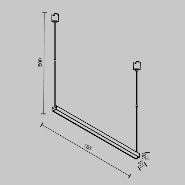 Трековый светильник Basis TR170-1-26W3K-B