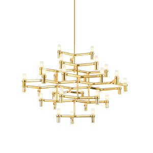 Люстра на штанге DIKA 0872CL-30GD