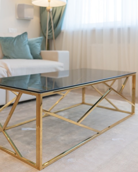 Журнальный стол Арт Деко ECT-015-TG-SK