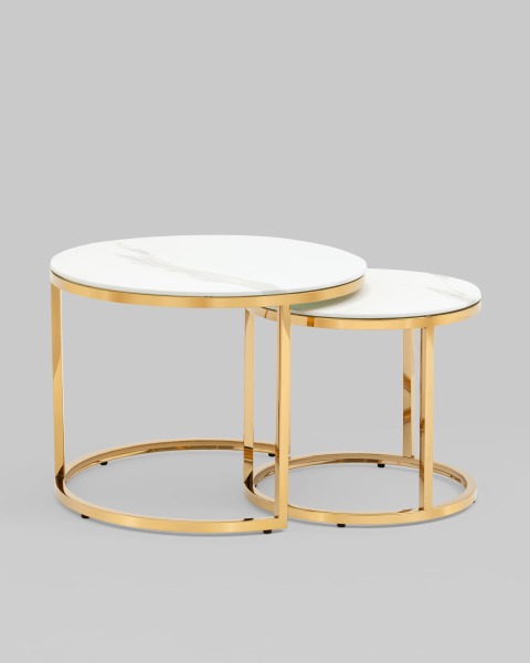 Журнальный стол Селена EET-131-2S-TG white