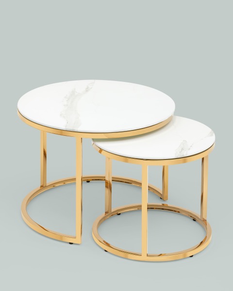 Журнальный стол Селена EET-131-2S-TG white