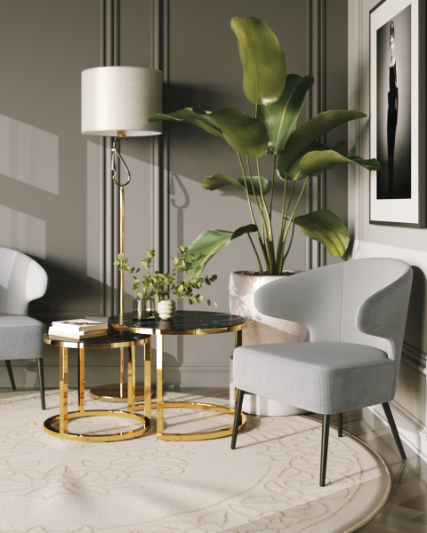 Журнальный стол Селена EET-131-2S-TG black