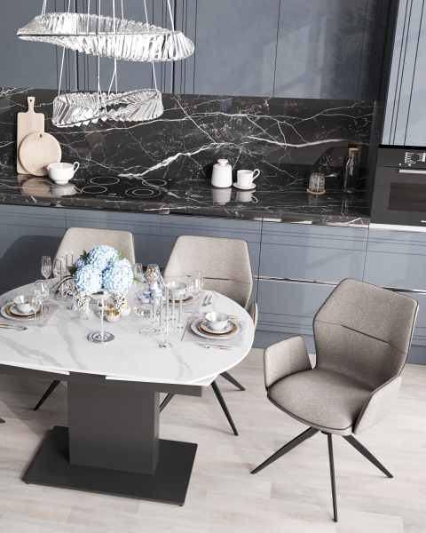 Кухонный стол Хлоя DF120T 120 white DUAL