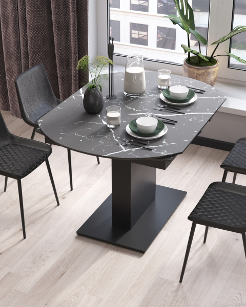 Кухонный стол Хлоя DF120T 120 black DUAL