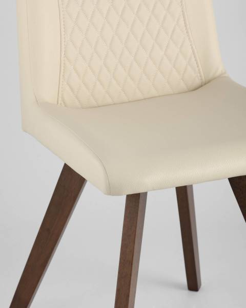 Комплект стульев MARTA LW1902-G PU CREAM GRID-KOROB4