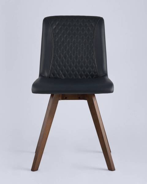 Комплект стульев MARTA LW1902-G PU DARK BLUE GRID-KOROB4