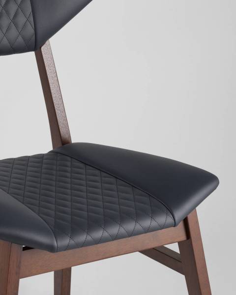 Комплект стульев Tor LW1903-G PU DARK BLUE GRID-KOROB4