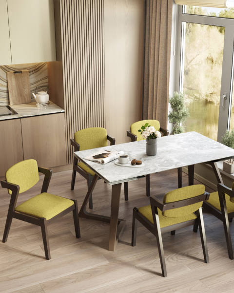 Комплект стульев Viva MH32060 BZ-13 GREEN-KOROB2