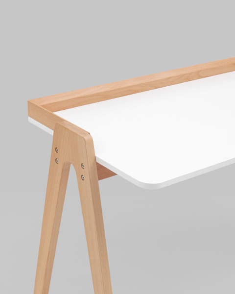 Стол письменный Pyramid T-002-P white / natural