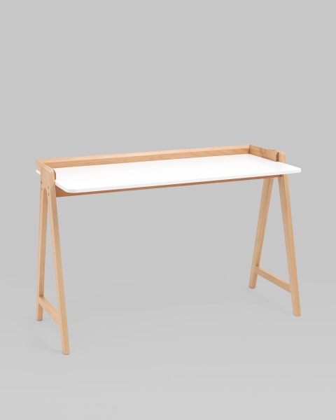Стол письменный Pyramid T-002-P white / natural
