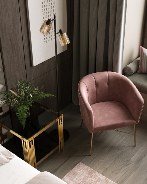 Обеденный стул Шале FALETTE PINK