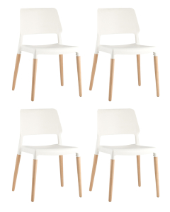 Комплект стульев Bistro 8086 WHITE BOX