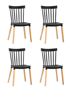 Комплект стульев Field SL-7037W black BOX