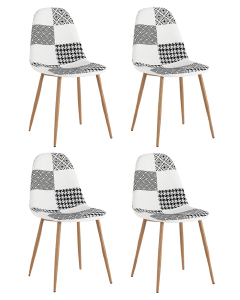 Комплект стульев Валенсия OS-001P patchwork bw BOX