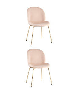 Комплект стульев Beetle 8329 VELVET BEIGE BOX