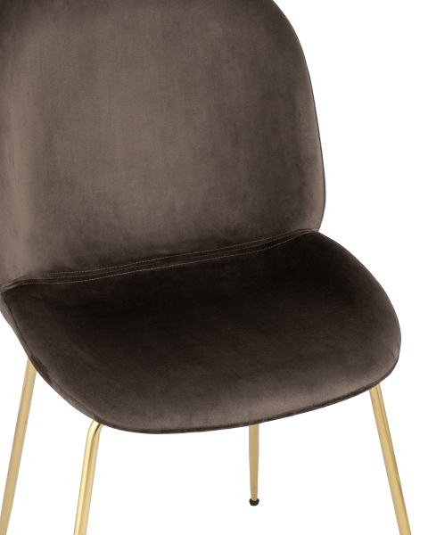Комплект стульев Beetle 8329 VELVET BROWN BOX