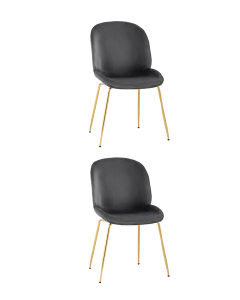 Комплект стульев Beetle 8329 VELVET GREY BOX