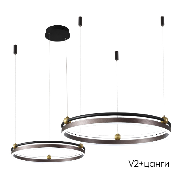 Подвесная люстра Fernando FERNANDO SP123W LED COFFEE/BLACK