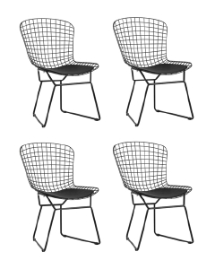 Комплект стульев Bertoia BTY-18-P6 BL/BL BOX