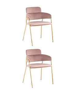 Комплект стульев Полин FDC6085 MISTY ROSE FUT-64 BOX