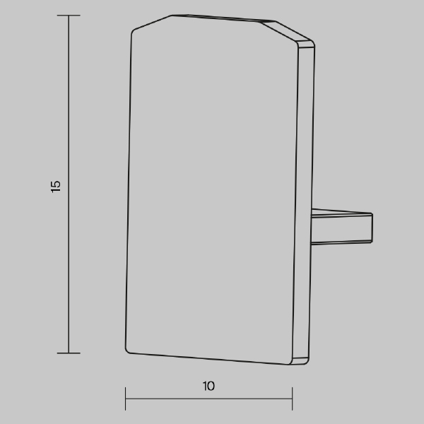 Заглушка Accessories for tracks Levity TRA184EC-1B