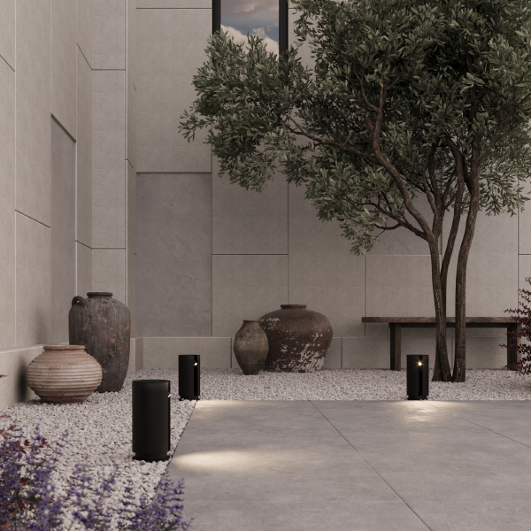 Уличный наземный светильник Cave O468FL-L3B3K