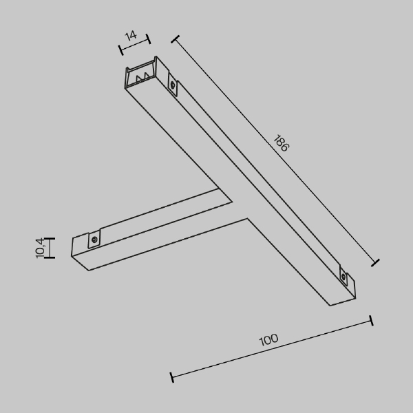Коннекторы Accessories for tracks Basity TRA172TPC-1B