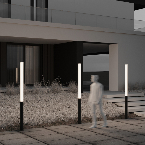 Уличный наземный светильник Ster O467FL-L100B3K