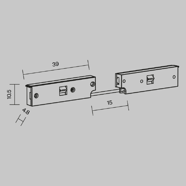Коннекторы Accessories for tracks Levity TRA184CPC-1B-3