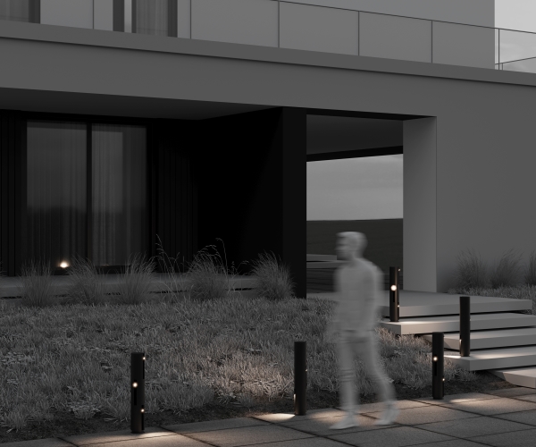 Уличный наземный светильник Cave O468FL-L9B3K