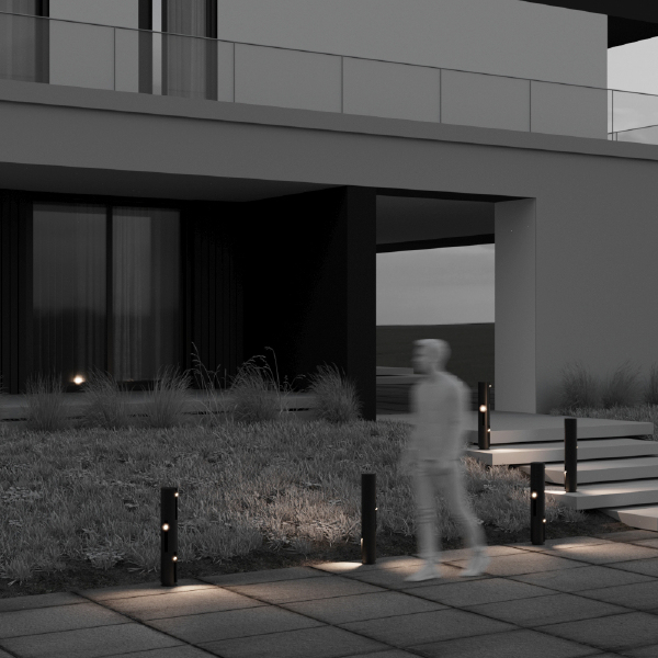 Уличный наземный светильник Cave O468FL-L9B3K