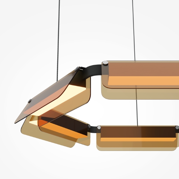 Подвесная люстра Flat MOD296PL-L40BC3K