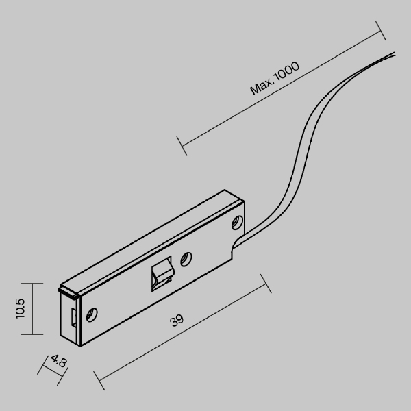 Ввод питания Accessories for tracks Levity TRA184B-1B-100