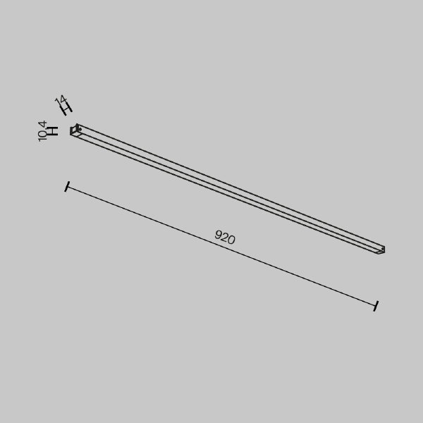 Трековый светильник Basis TR173-1-24WTW-B