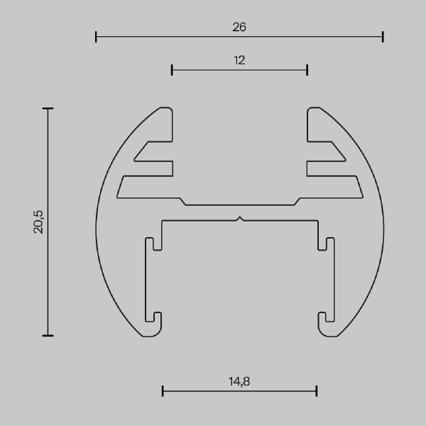 Шинопровод Busbar trunkings Basity TRX172-R-112B