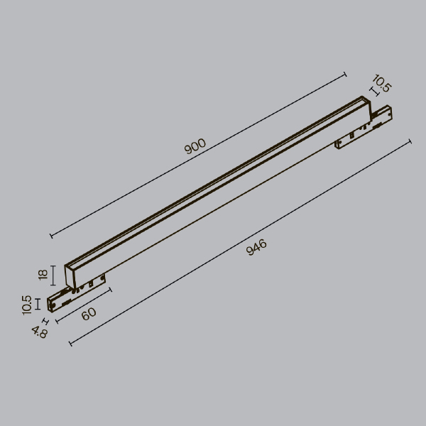 Трековый светильник Basis TR192-1-21W2.7K-B